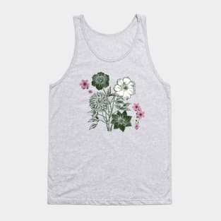 Vintage yellow flowers fields Tank Top